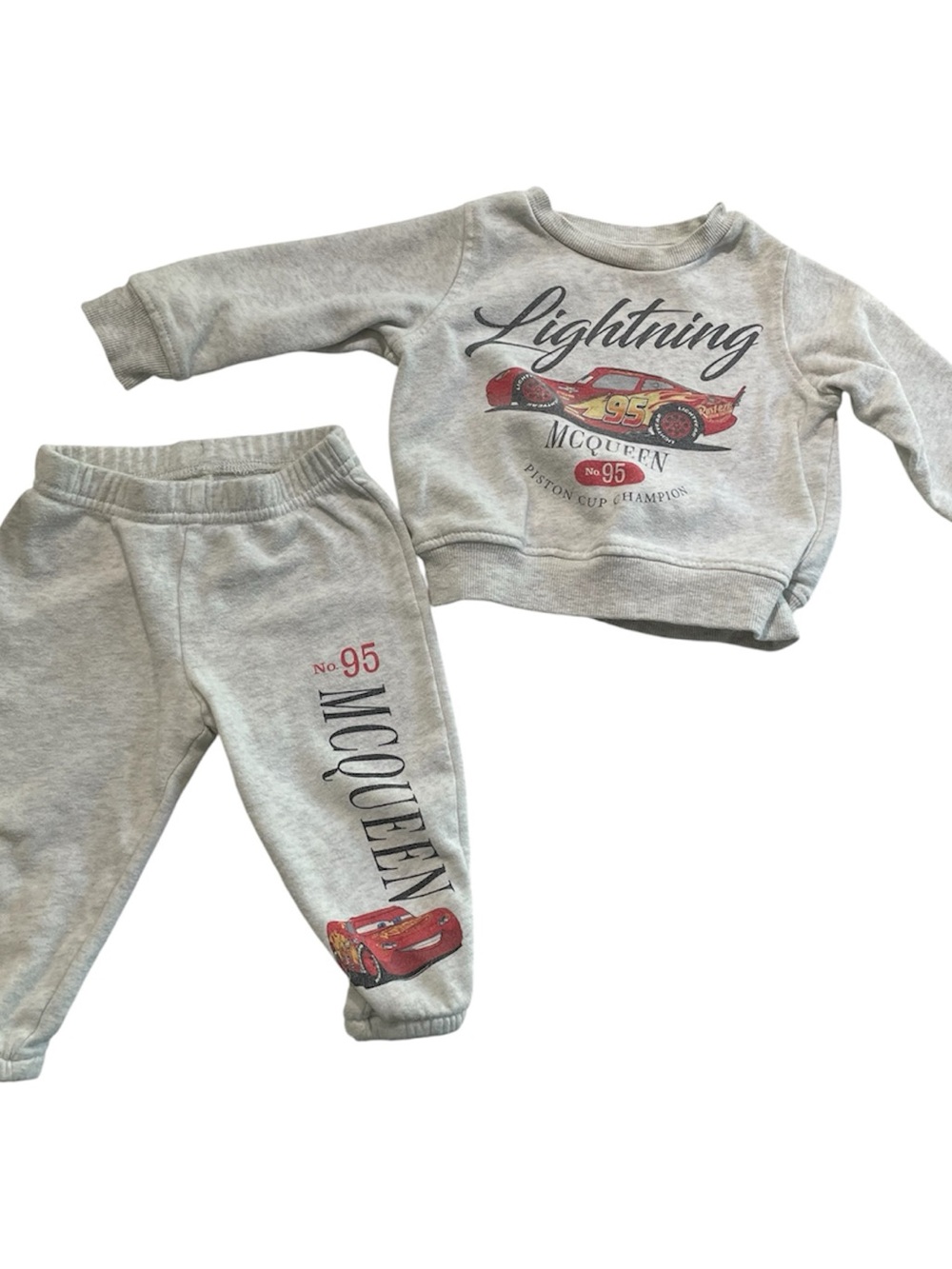 Disney Gray Lightning McQueen Sweatshirt and Joggers Set